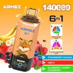Airmez Fox 140000 Puffs｜6in1で味を楽しむ140K大容量モデル - 画像 (2)