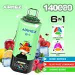Airmez Fox 140000 Puffs｜6in1で味を楽しむ140K大容量モデル - 画像 (5)