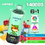 Airmez Fox 140000 Puffs｜6in1で味を楽しむ140K大容量モデル - 画像 (10)