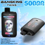 Bang King Twins 50000 Puffs|28ml×2チャンバーのデュアルフレーバー - 画像 (4)