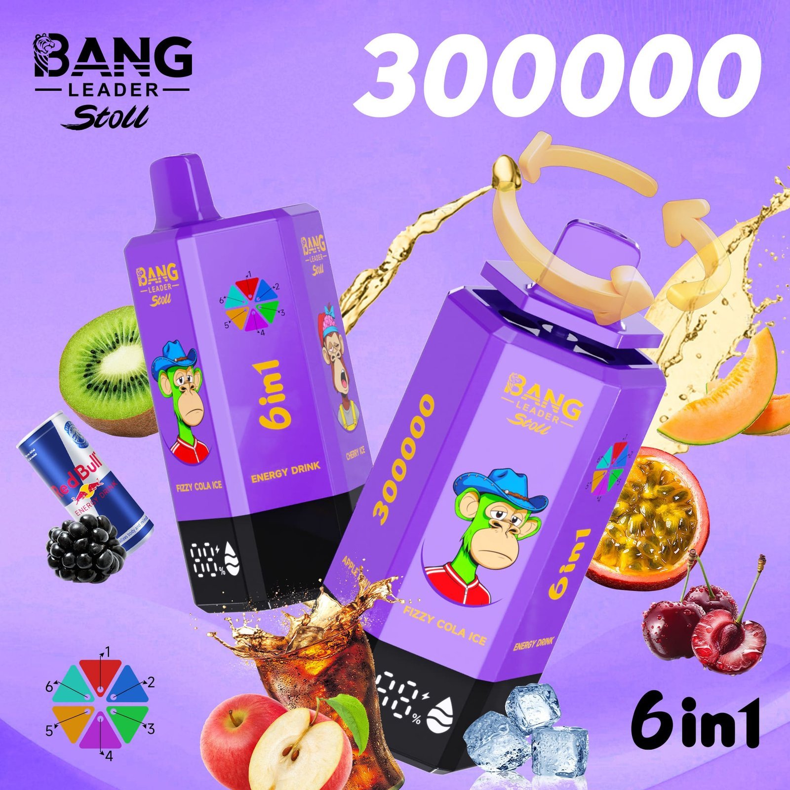 Bang Leader Stoll 300K Puffs｜6つの味を巡る300000パフモデル - 画像 (4)