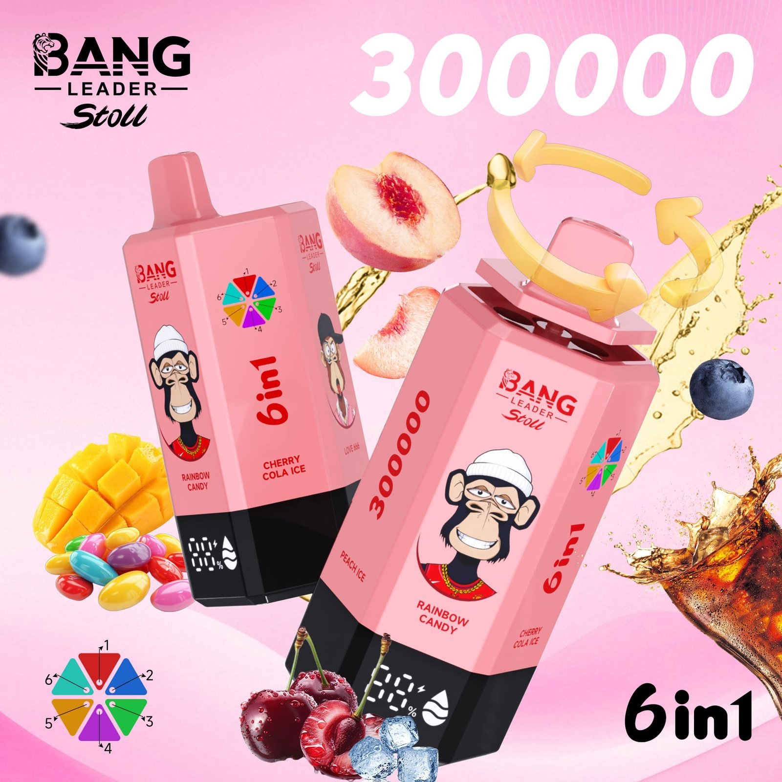 Bang Leader Stoll 300K Puffs｜6つの味を巡る300000パフモデル - 画像 (8)