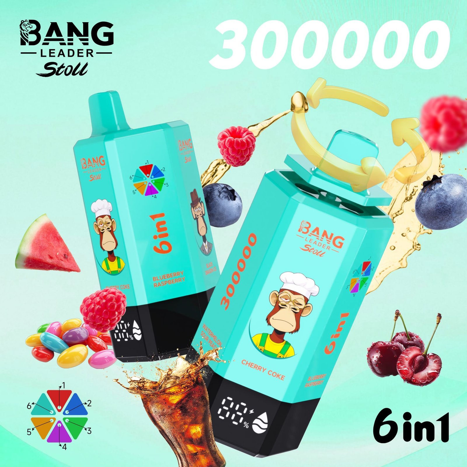 Bang Leader Stoll 300K Puffs｜6つの味を巡る300000パフモデル - 画像 (3)