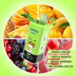 AIRMEZ FOX 160K 8in1｜160000パフ・4タンク搭載の大容量使い捨てVAPE - 画像 (6)